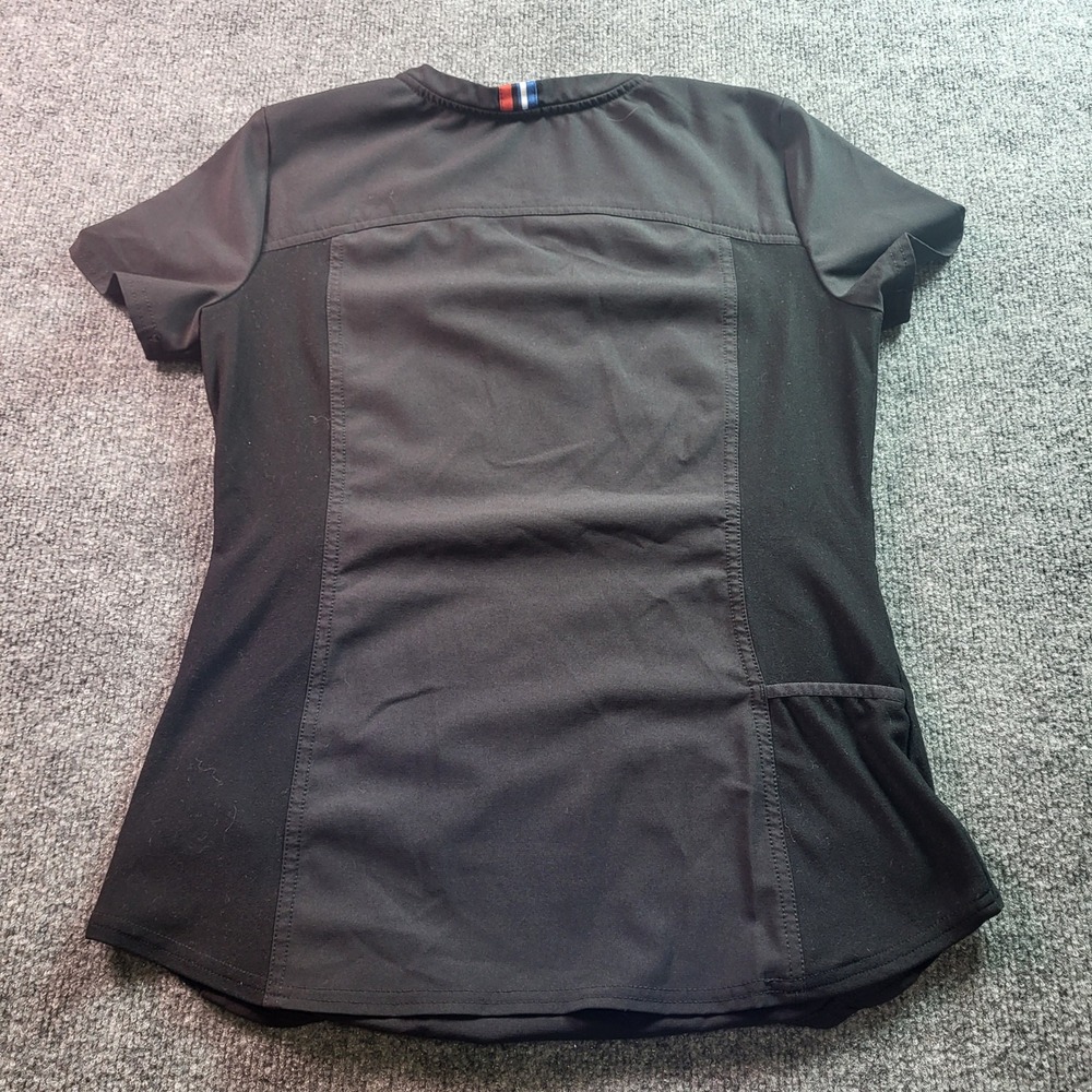 Cherokee WW Workwear Core Stretch Black VNeck Scrub Top Womens XS - Picture 7 of 7
